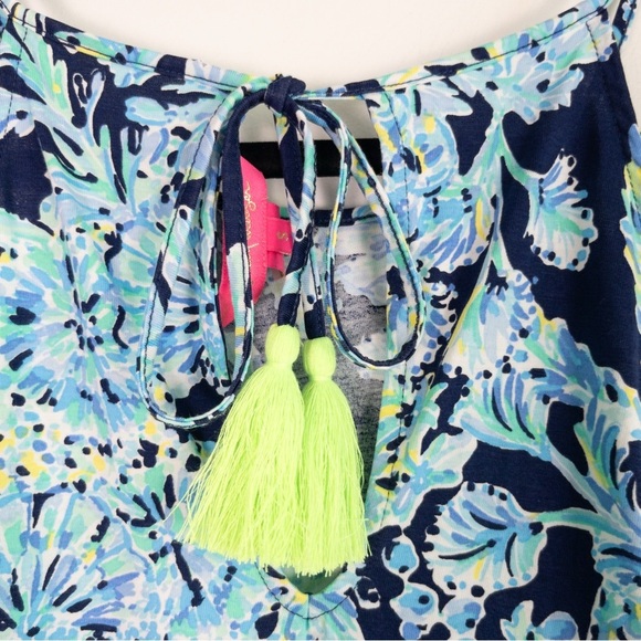 Lilly Pulitzer Margot Blue High Tide Scuba Swing Dress - Picture 8 of 11